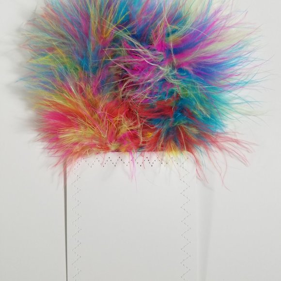 New - Genuine Marabou Feather Pocket Square Insert - Picture 3 of 6